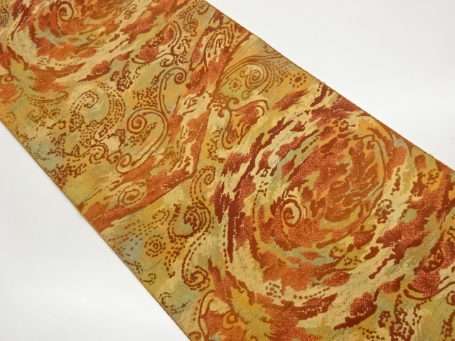 JAPANESE NAGOYA OBI / CHIKUZEN HAKATA / WOVEN SPIRAL